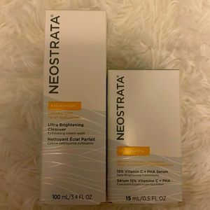 Neostrata Ultra Brightening Cleanser and Enlighten Serum 15% Vitamin C + PHA